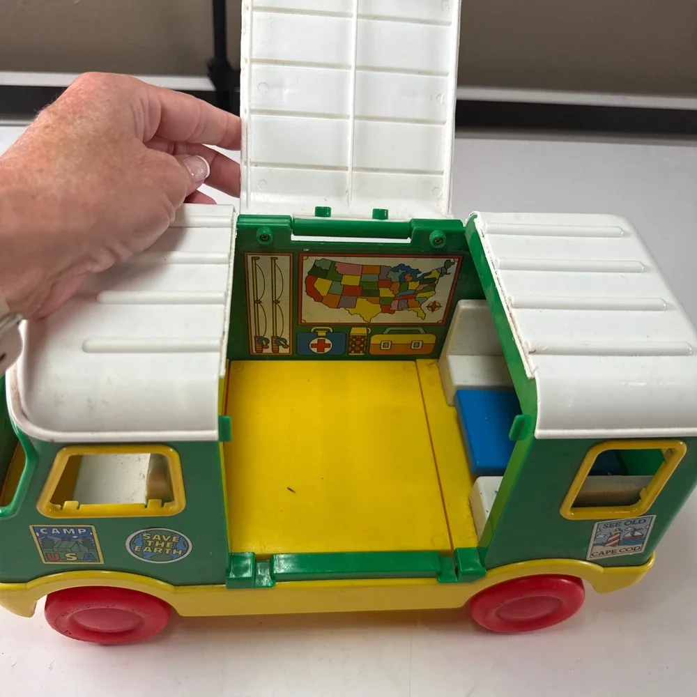 Vintage Tyco Preschool Camper Van RV Playset Travel Camper Motor Home Toy